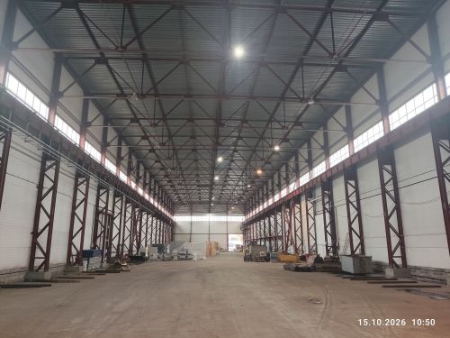 Неотапливаемый склад с мостовыми кранами, 6500 м²